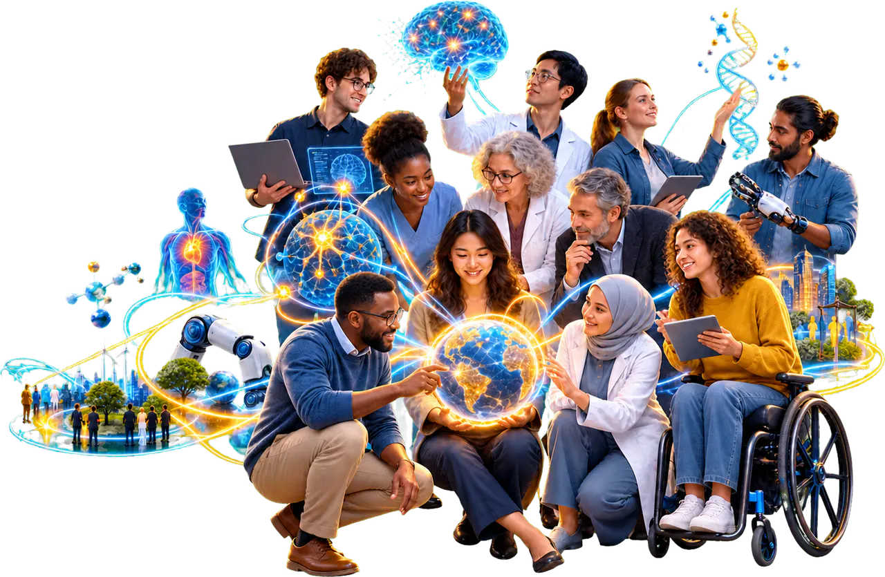 A diverse GNSRL research community connecting knowledge around shared human value
