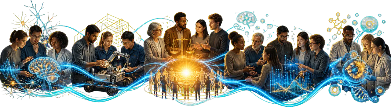 People connecting neuroscience, engineering, ethics, psychology, data science and life sciences