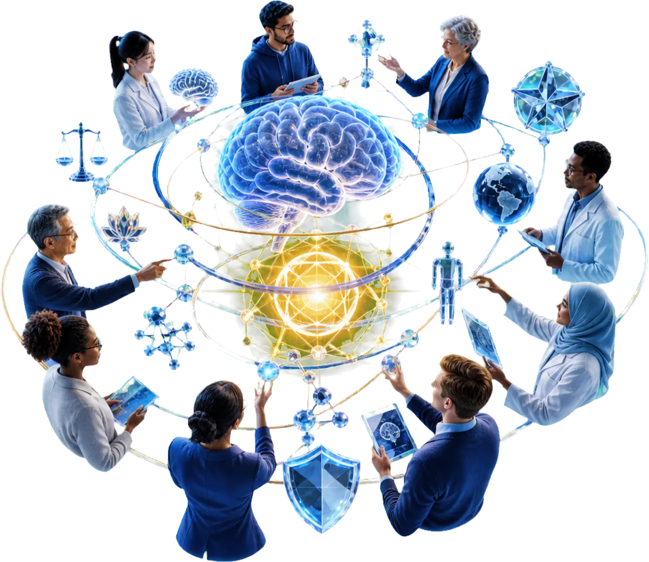 A diverse global research community connected around neuroscience, shared knowledge and responsible human impact