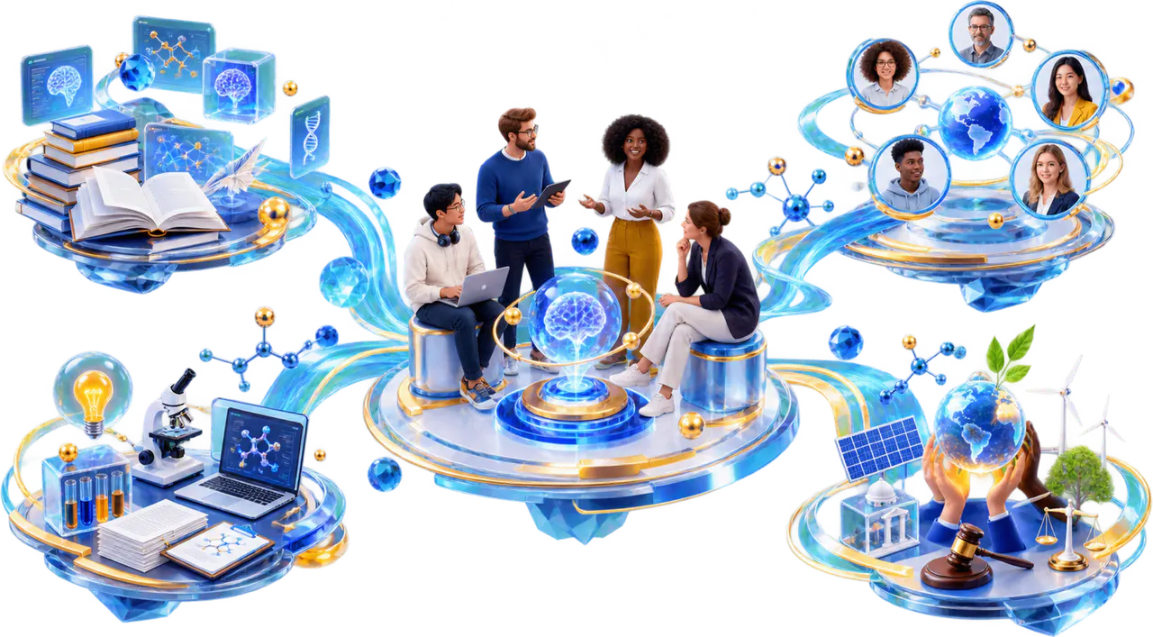 Members learning, connecting, contributing and leading within one research community