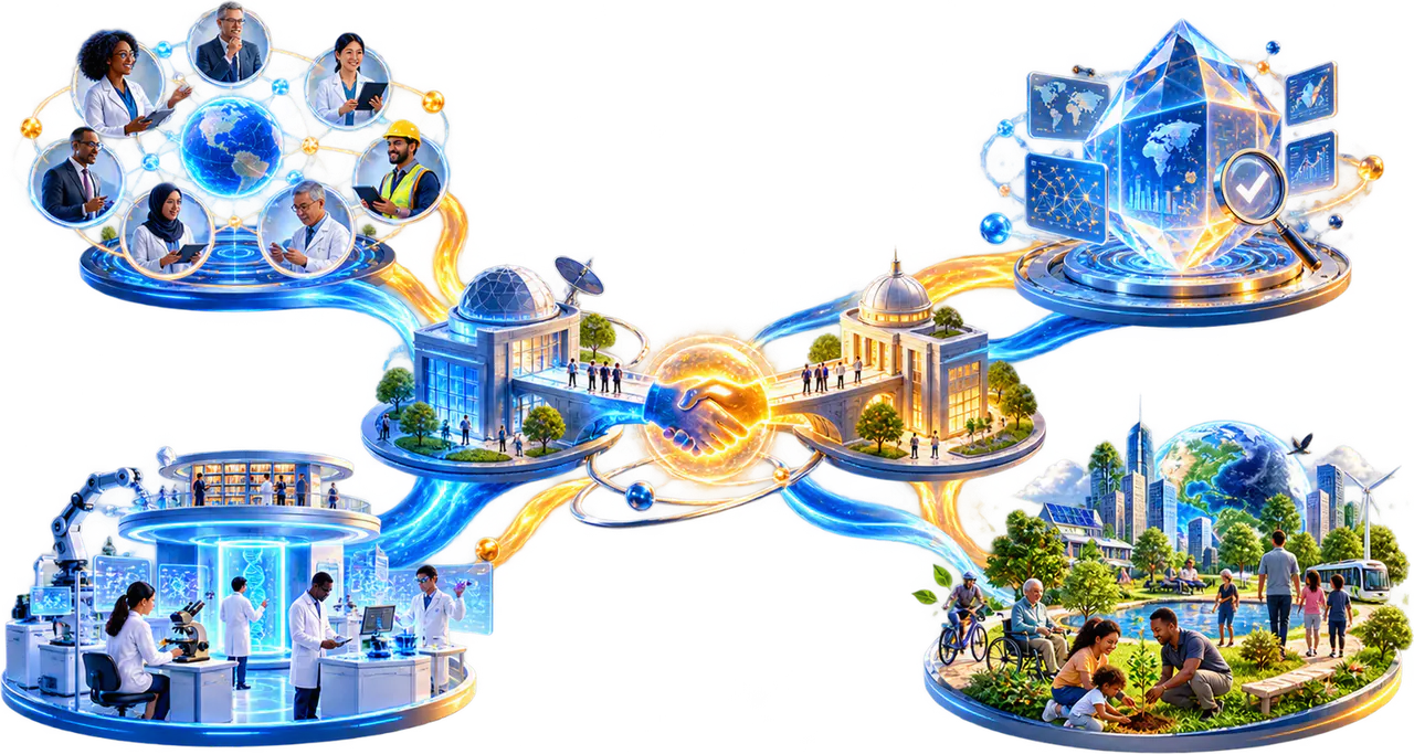 A responsible partnership generating connected expertise, research capability, trusted evidence and public value